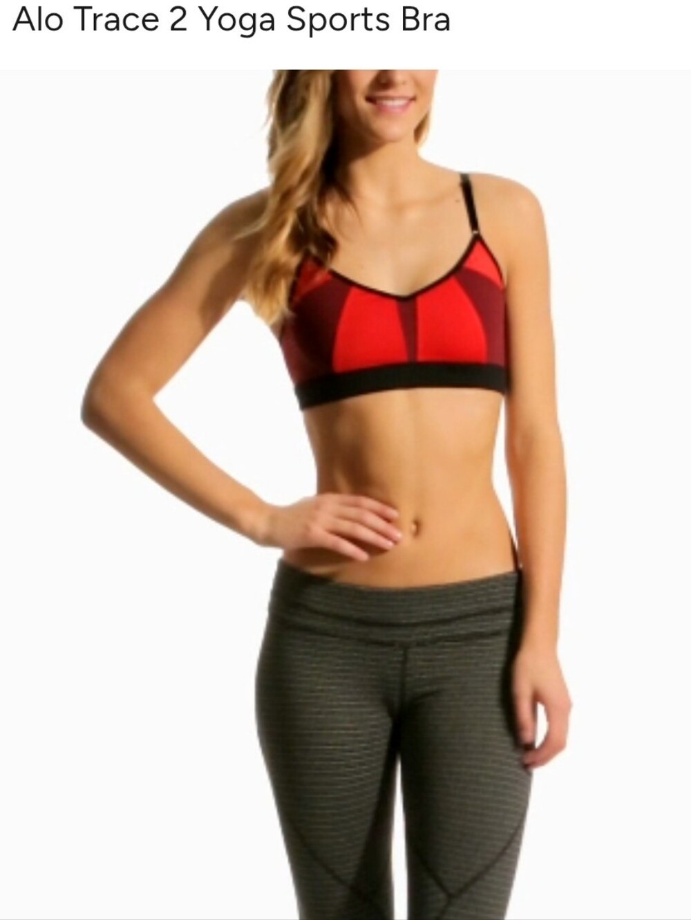 Alo Yoga Trace 2 Yoga Sports Bra - M/L ( PTP 15.5")